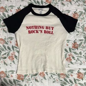 NOTHIN’ BUT ROCK & ROLL baby tee🎸🎸🎸